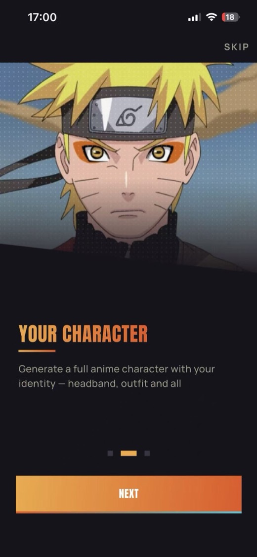 Character Generation intro screen